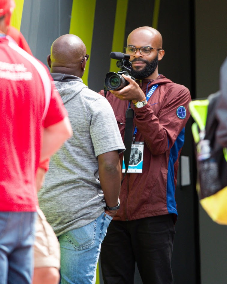 Interviewing Dennis Mitchell at the 2022 Prefontaine Classic